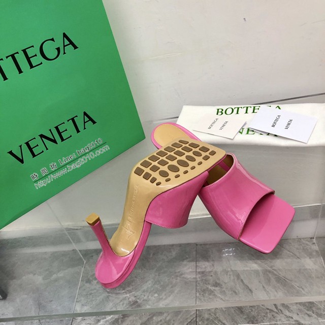 BOTTEGA VENETA高端時尚女鞋 寶緹嘉漆皮版2022-22早春最新高跟涼鞋拖鞋 dx3541